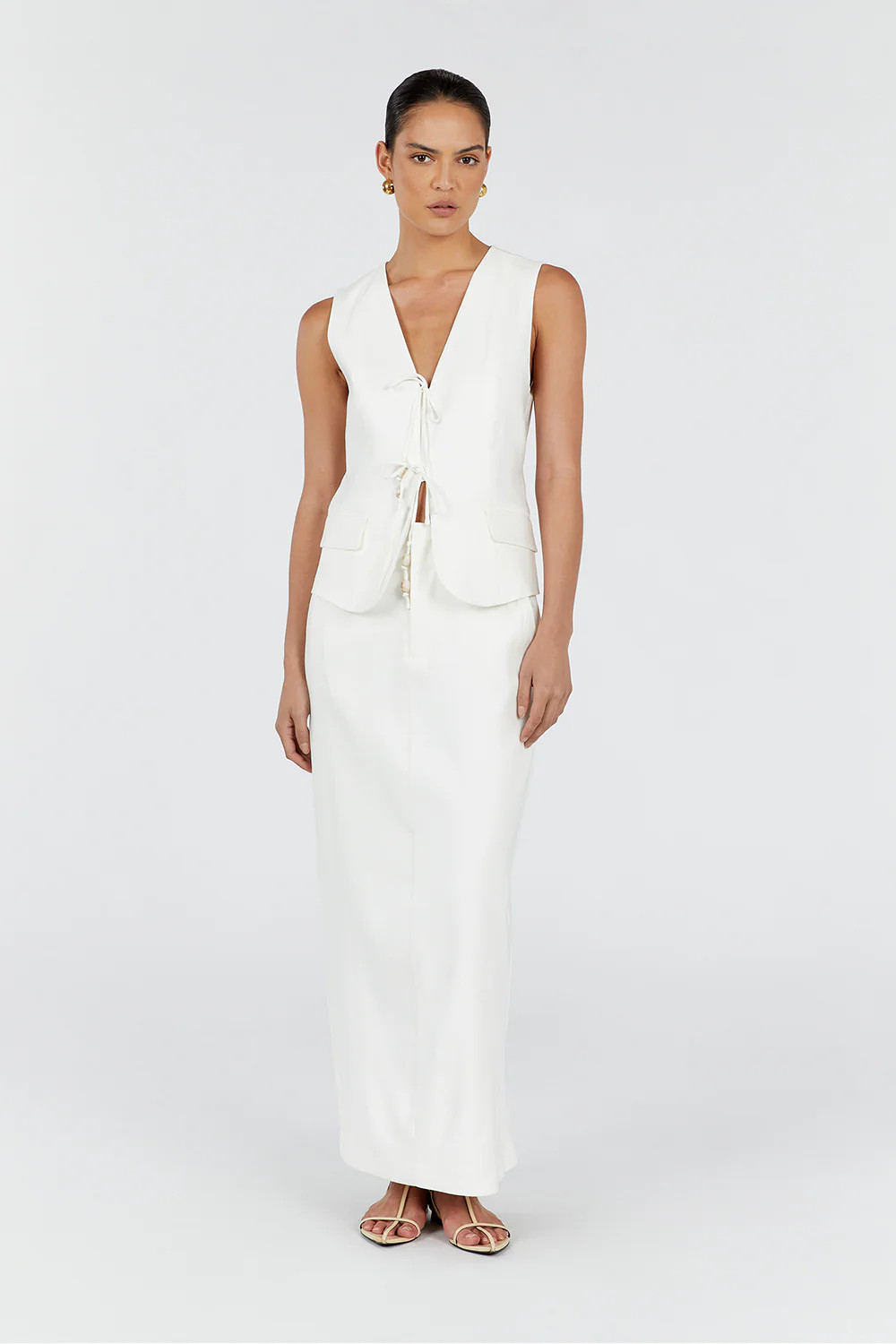 LUCCA MILK MIDI SKIRT | DISSH