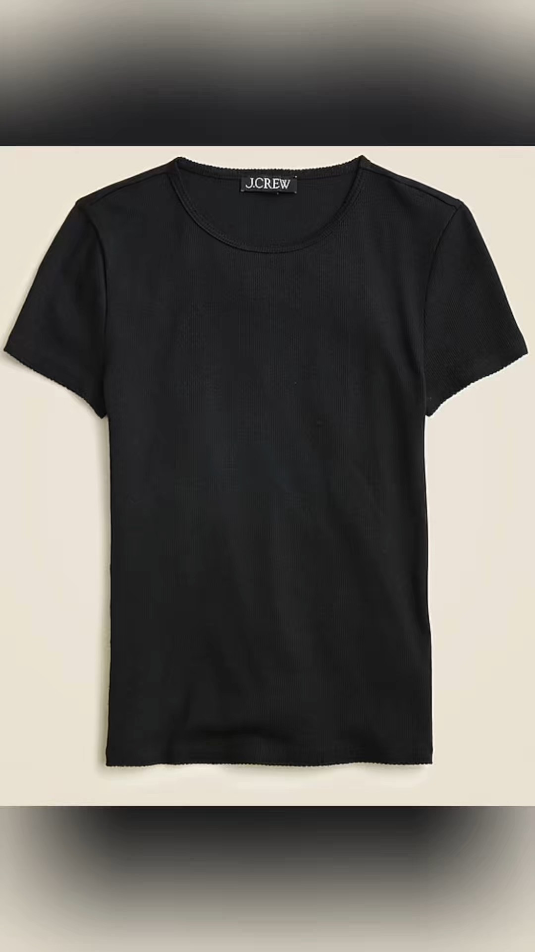 Fine rib short-sleeve T-shirt
$19.50 Was $39.50 (51% Off)
Black & Ivory 

#LTKSaleAlert #LTKWatchNow #LTKStyleTip