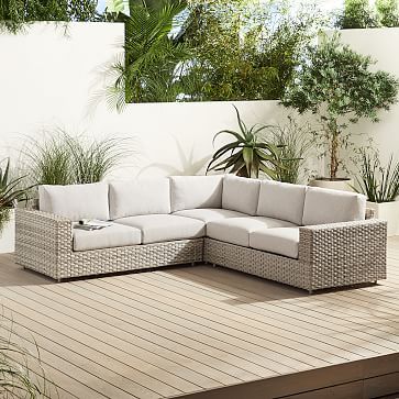 Urban Outdoor 3-Piece L-Shaped Sectional | West Elm (US)
