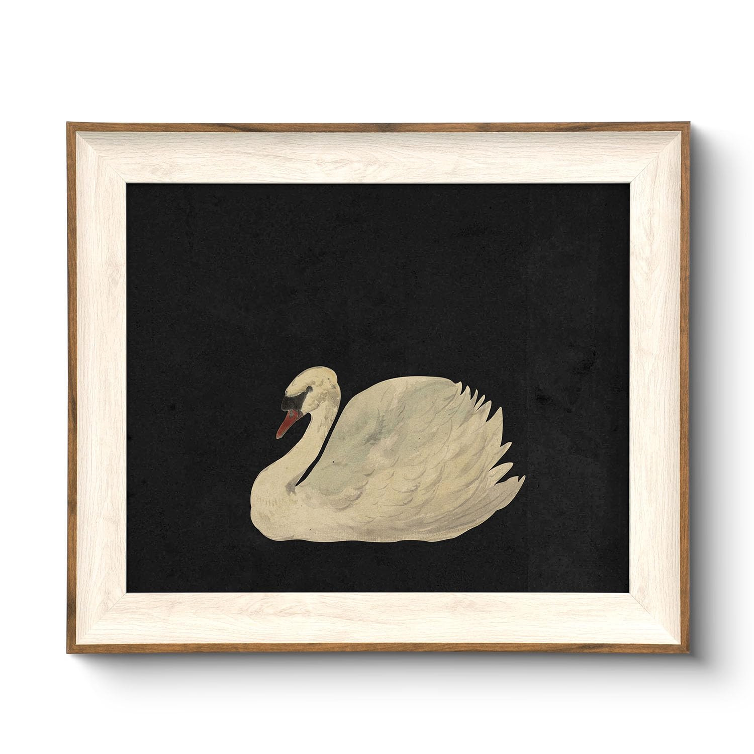 VIYYIEA Framed Wall Art for Living Room, Swan Art Canvas Prints, Vintage Home Decor, Animals Pain... | Amazon (US)
