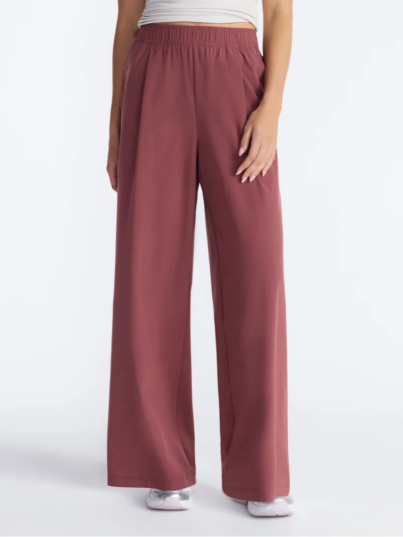 Avia Women's and Women's Plus FeatherStretch Woven Wide Leg Pants, 30'' Inseam, Sizes XS-4X - Wal... | Walmart (US)
