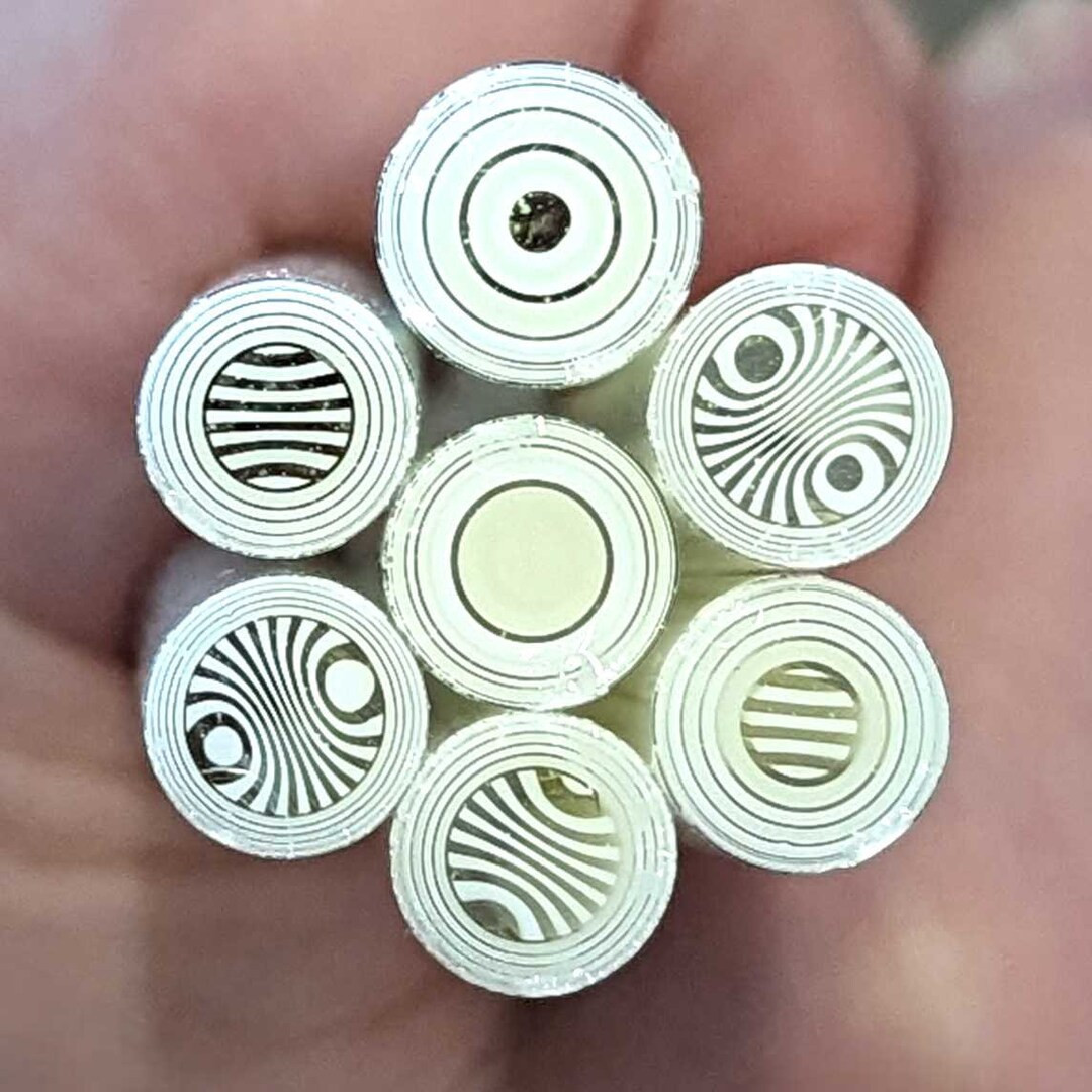 COE 96 Murrini Chantilly Cream 1oz Millefiori, Murrine, Vitrigraph, Glass Cane, Glass Slices by M... | Etsy (US)