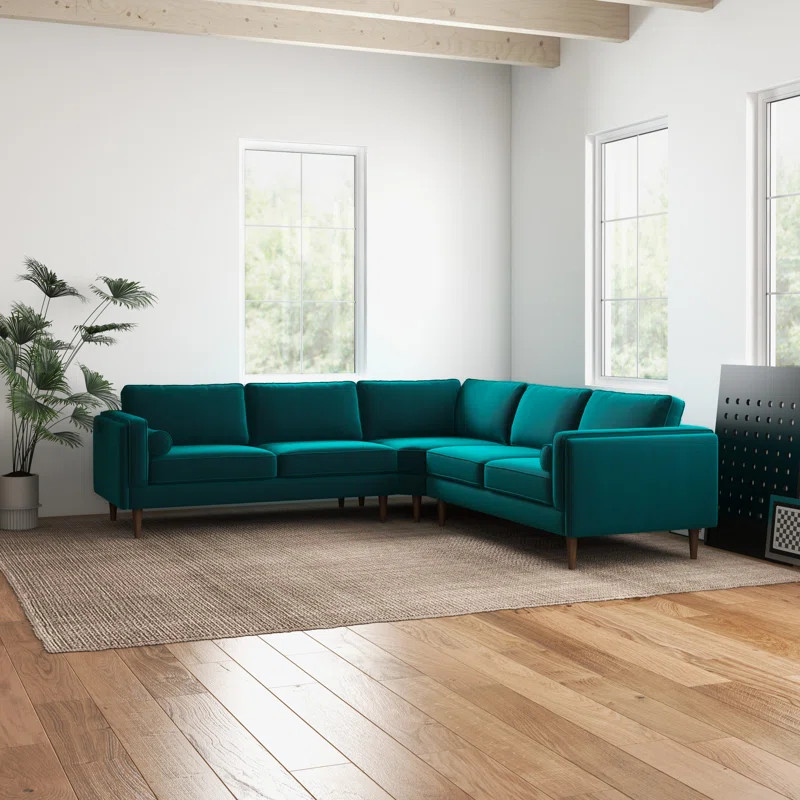 Elberon 3 - Piece Modern Living Room Symmetrical Corner Sofa | Wayfair North America