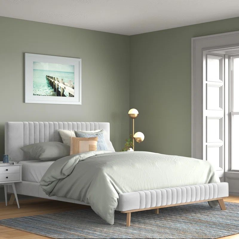 Aryanna Upholstered Low Profile Platform Bed | Wayfair North America