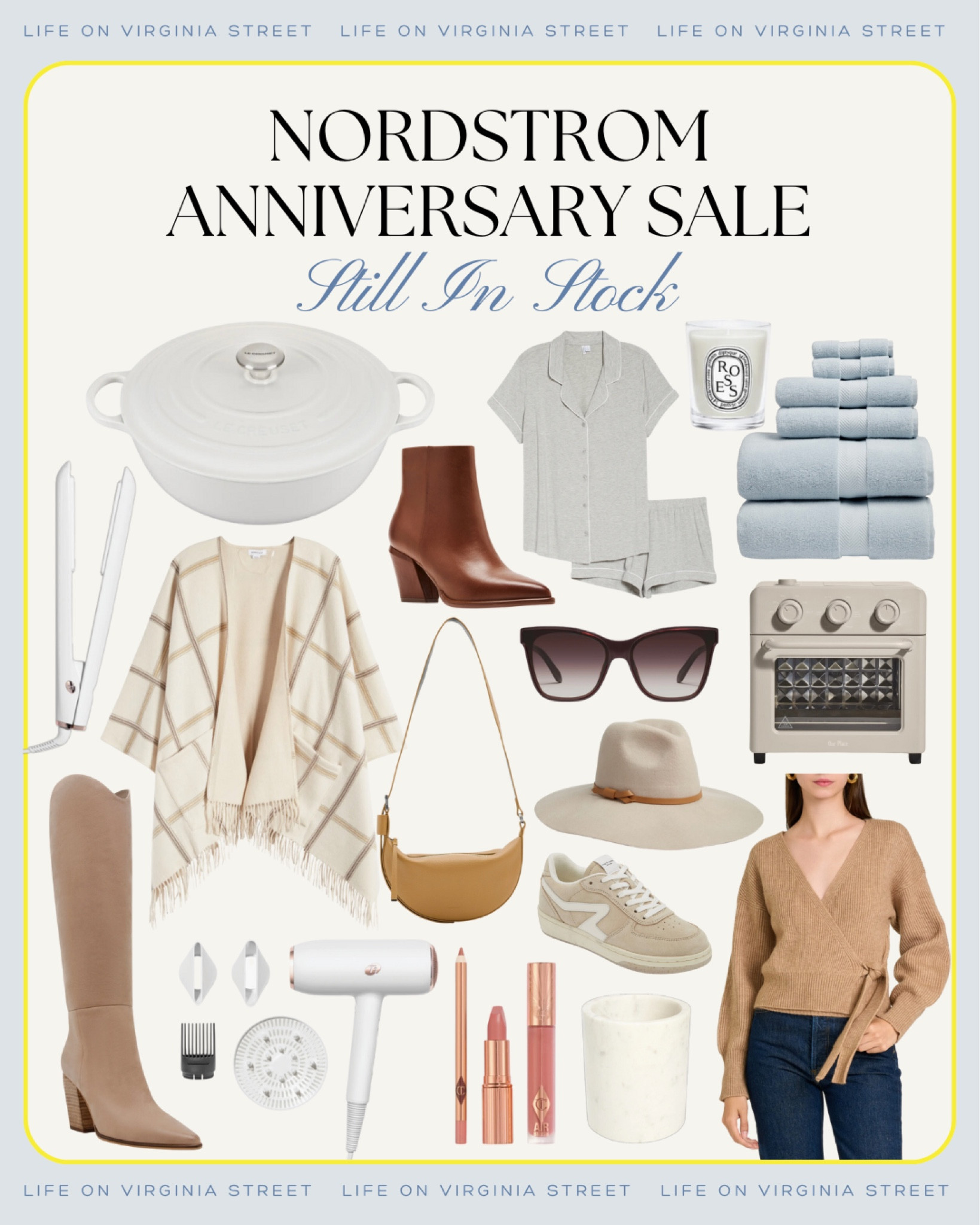 Some favorite finds from the Nordstrom Anniversary Sale that are still in stock! Includes a cute plaid cape, plush towels, wrap sweater, Dutch oven, cozy pajamas, suede boots, sale makeup and hair dryer, fall hat, crescent purse, air fryer and more!
.
#ltkxnsale #ltksalealert #ltkover40 #ltkmidsize #ltkshoecrush #ltkfindsunder100 #ltkfindsunder50 #ltkstyletip

#LTKHome #LTKxNSale #LTKSaleAlert