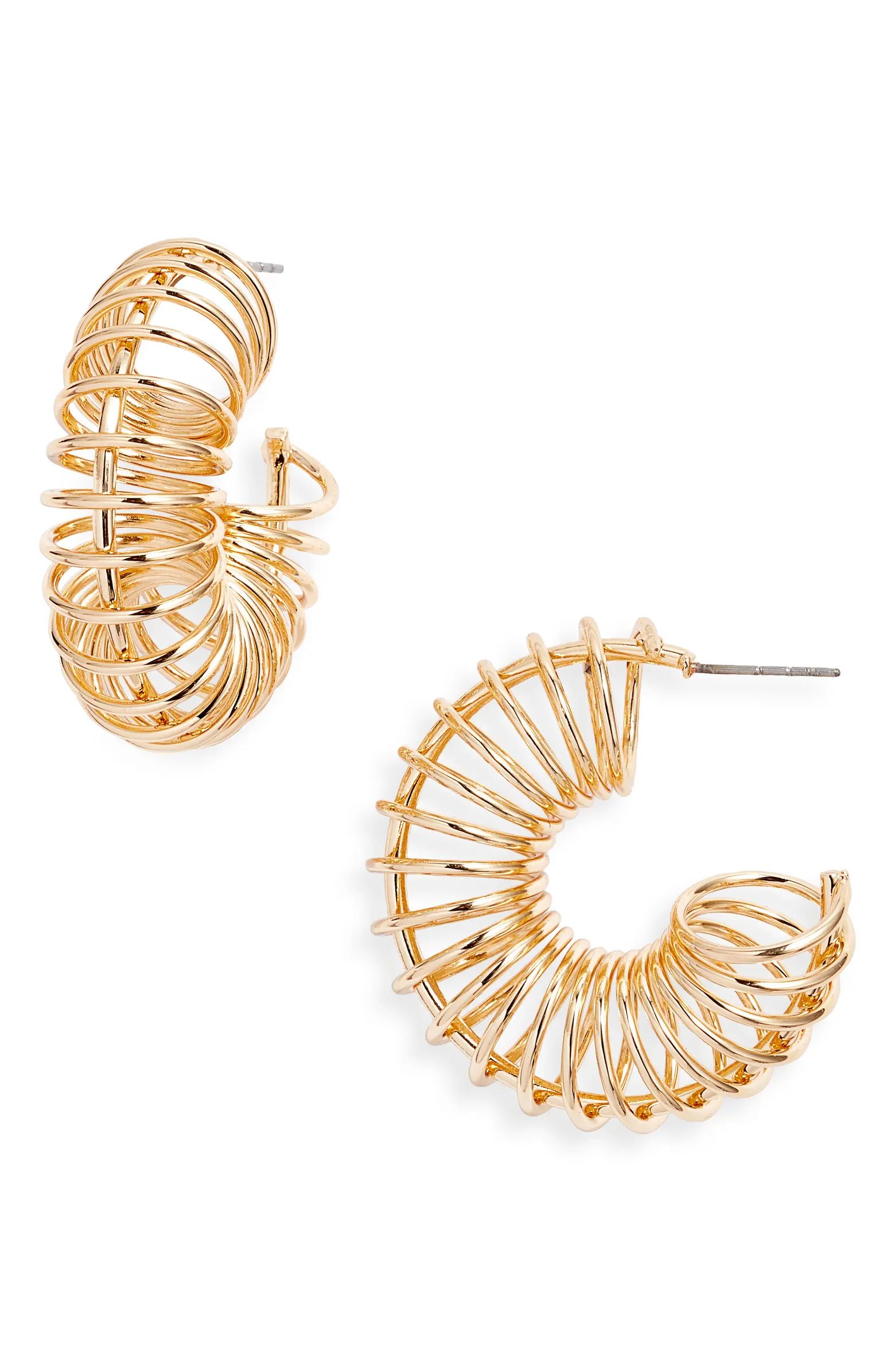 Coiled Hoop Earrings | Nordstrom