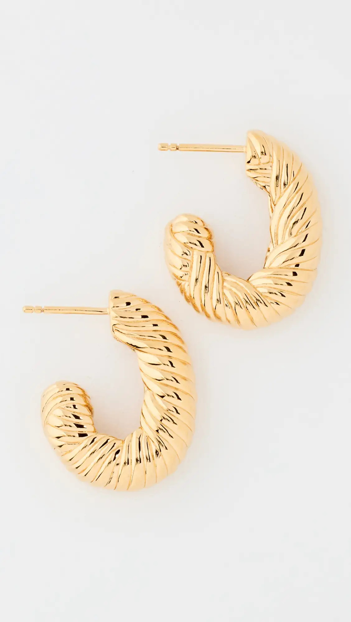 Missoma Chubby Wavy Hoops | Shopbop | Shopbop