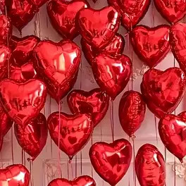 50-Pack 10-Inch Red Heart Balloons, Pink Love Heart Aluminum Foil Balloons for Valentine'S Day, W... | Temu Affiliate Program