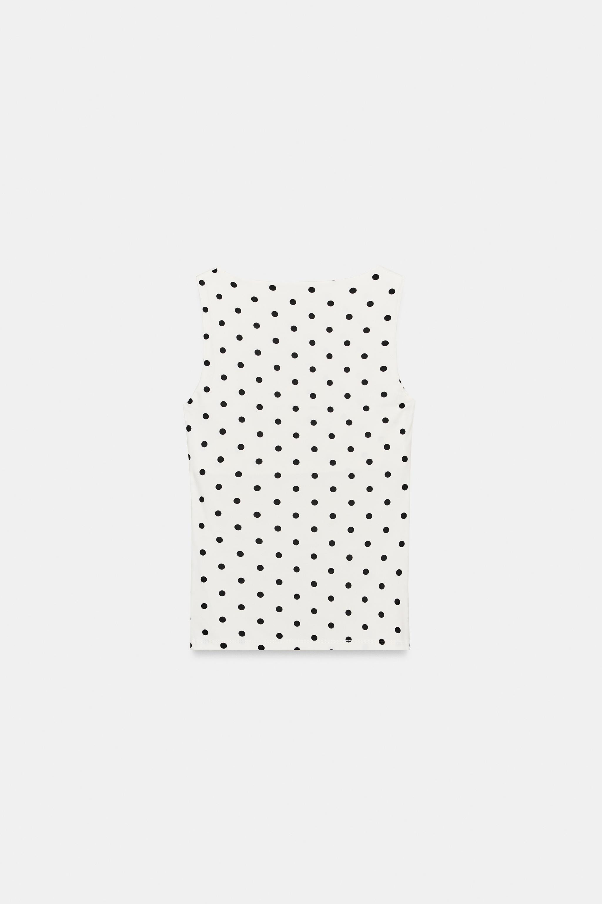 WIDE STRAP POLYAMIDE T-SHIRT | Zara UK