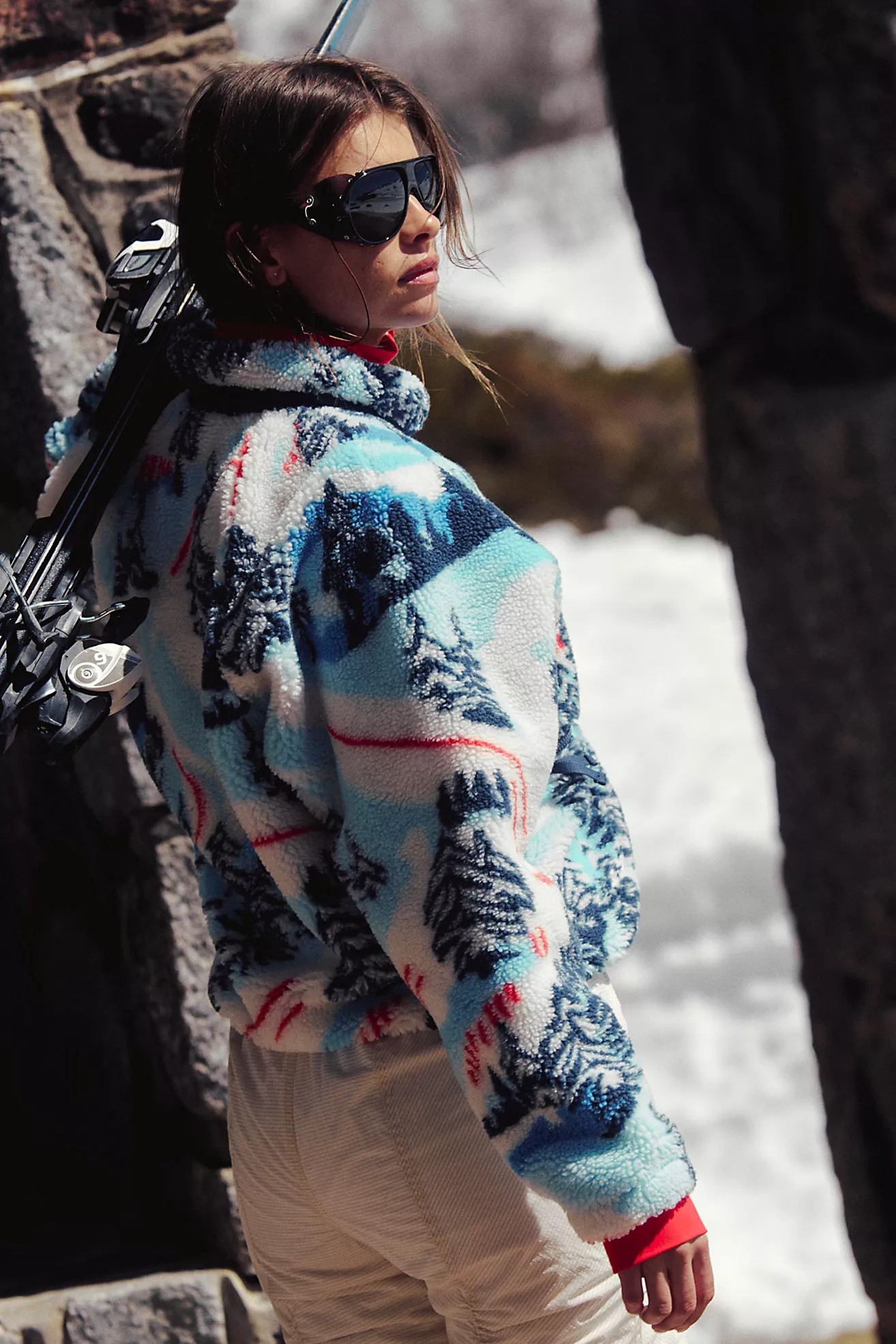 Hit The Slopes Printed Fleece Jacket | Free People (Global - UK&FR Excluded)