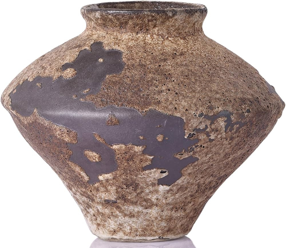 Wabi Sabi Rusty Vintage Vase, 6.1" Tall Wabi Sabi Decor Rustic Farmhouse Pottery Vase for Centerp... | Amazon (US)