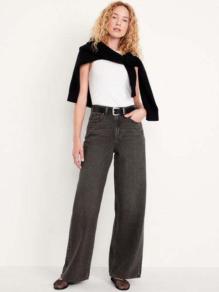 High-Waisted Baggy Wide-Leg Jeans | Old Navy (US)