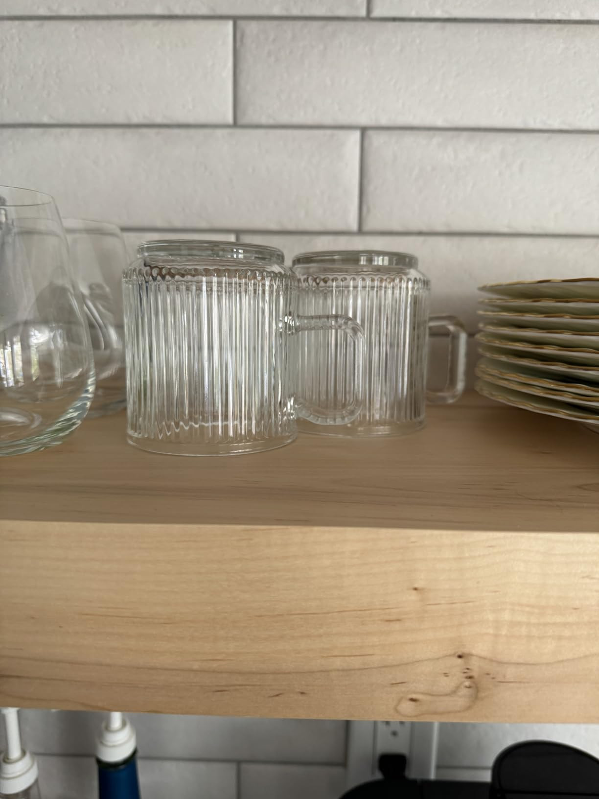 D.M DESIGN·MASTER [6 PACK, 12 OZ] - Premium Glass Coffee Mugs with Handle, Classic Vertical Stri... | Amazon (CA)