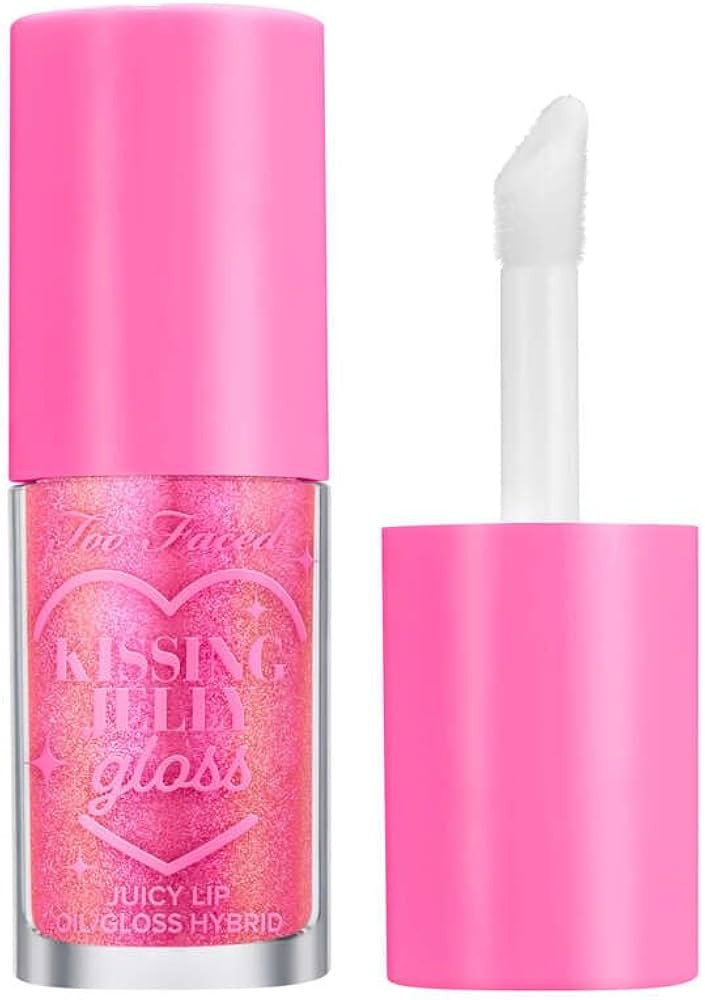 Too Faced Kissing Jelly Lip Oil Gloss | Sunflower & Jojoba Oils, 0.15 fl. oz. | Amazon (US)