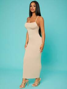 SHEIN SXY Solid Criss-cross Backless Bodycon Dress
   SKU: swdress07210615627      
          (99... | SHEIN