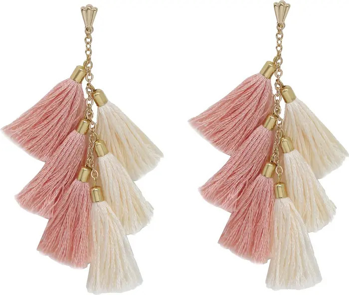 18K Gold Plated Tassel Earrings | Nordstrom Rack