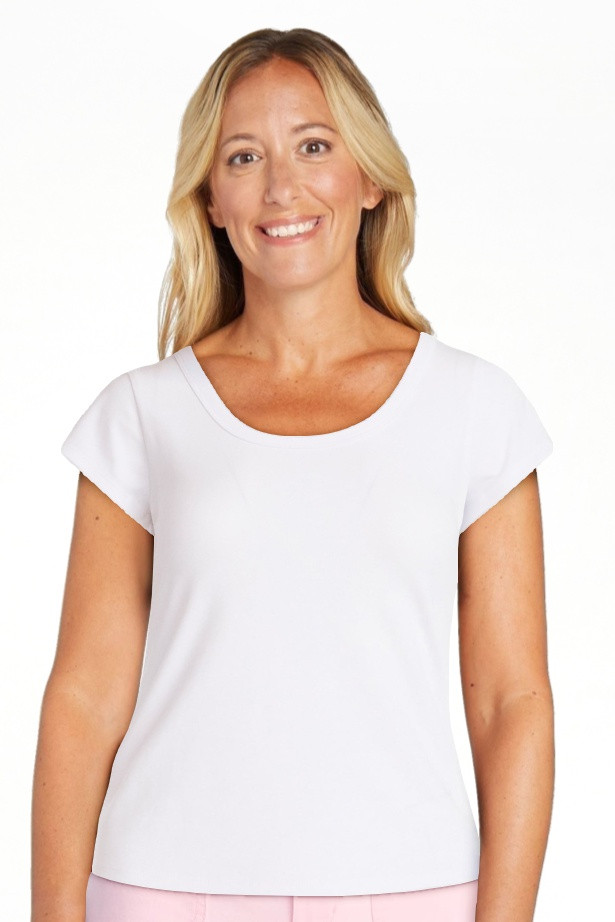 Free Assembly Women's Scoop Neck Tee with Short Sleeves, Sizes XS-XXL | Walmart (US)