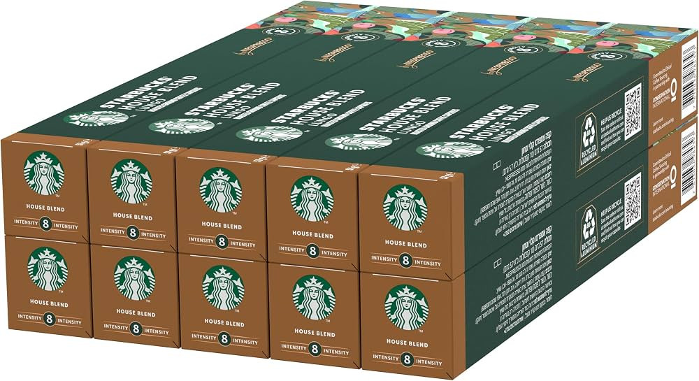 STARBUCKS House Blend by Nespresso, Medium Roast, Coffee Capsules 10 x 10 (100 Capsules) | Amazon (UK)