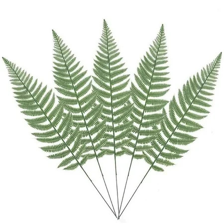 Warmter 10PCS Artificial Boston Fern Bush Plant Faux Leaves Green Plants for Home Decor | Walmart (US)