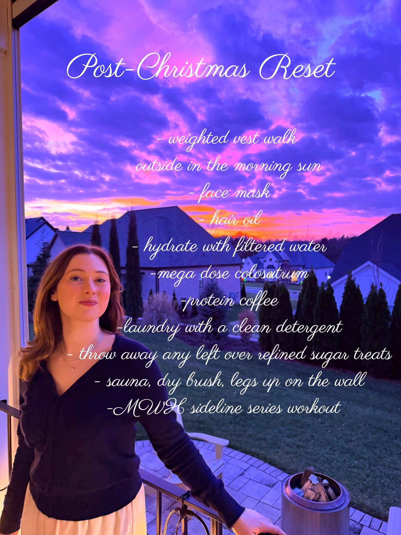 How I am resetting post-Christmas!! Enjoyed lots of family time, good food, drinks, and lots of cookies the last couple weeks. Excited to reset and set the tone for 2026!

#LTKmorningroutine #LTKHoliday #LTKselfcare