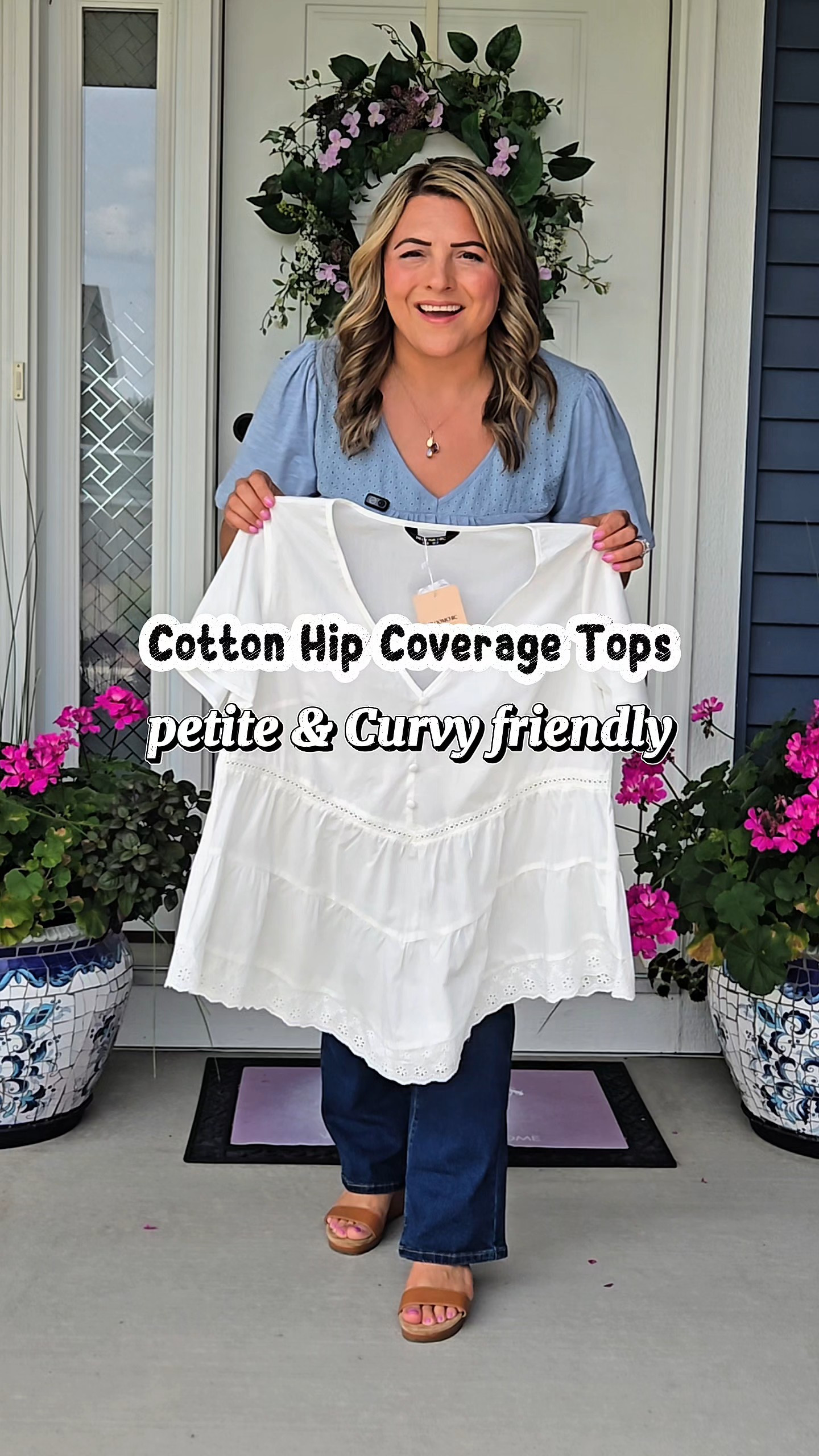 Cotton Tops with Hip Coverage 

#LTKPlusSize #LTKMidsize #LTKPetite