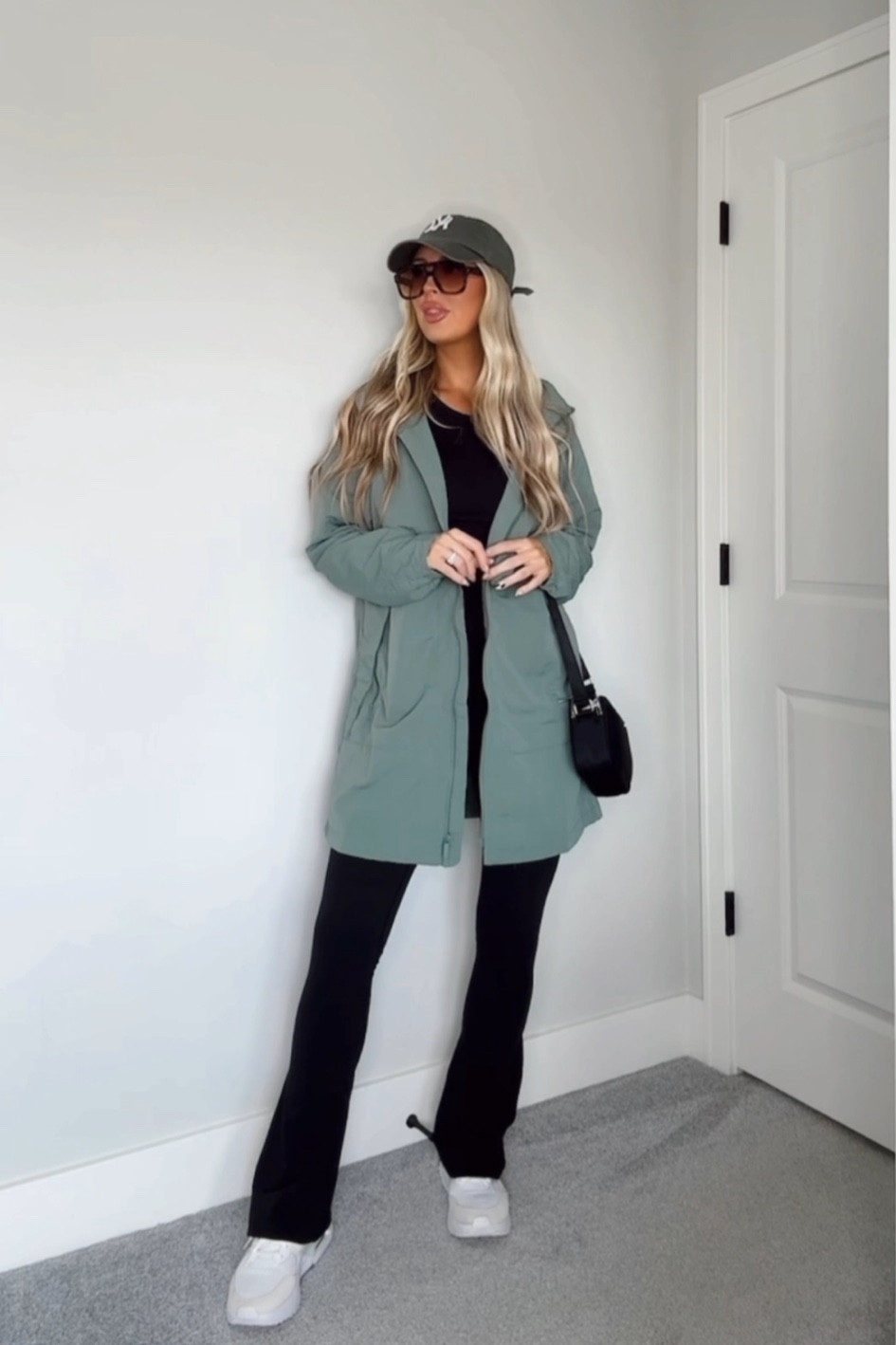 OOTD as a 33 year old mom of 2 ✌🏼 wearing a size 8 in the jacket & a size S in the pants & long sleeve 

#LTKFindsUnder100 #LTKFindsUnder50 #LTKStyleTip