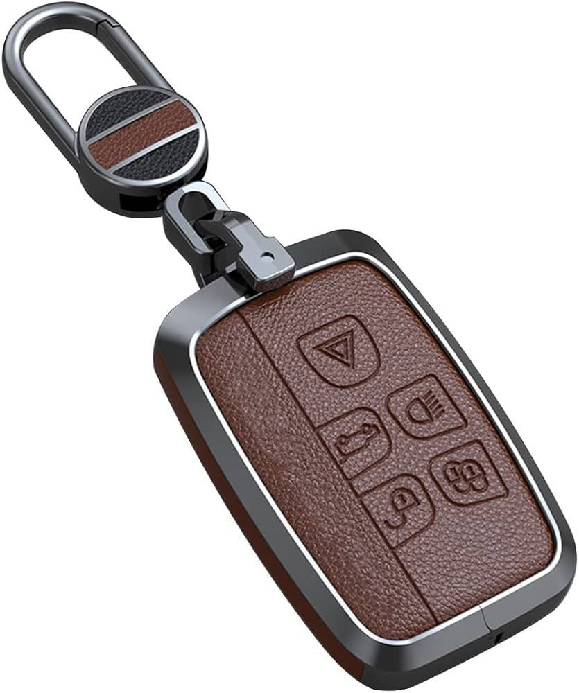 ontto Key Fob Holder Fit for Land Rover Leather Key Cover Anti-Scratched Full Protection for Defe... | Amazon (US)