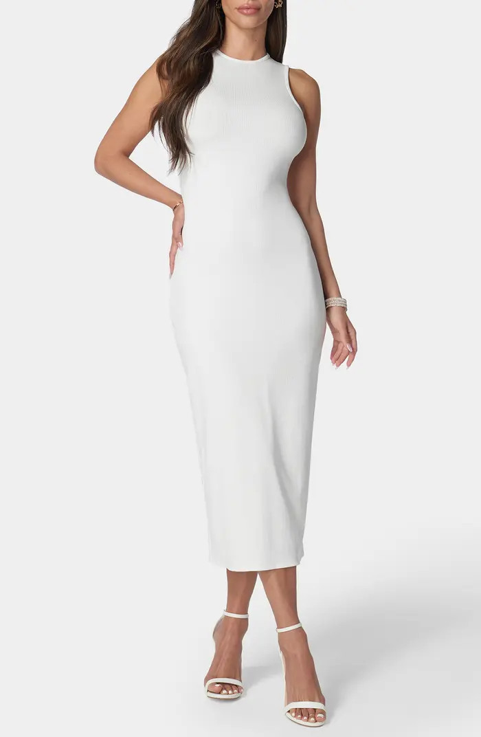 bebe Ribbed Midi Tank Dress | Nordstromrack | Nordstrom Rack