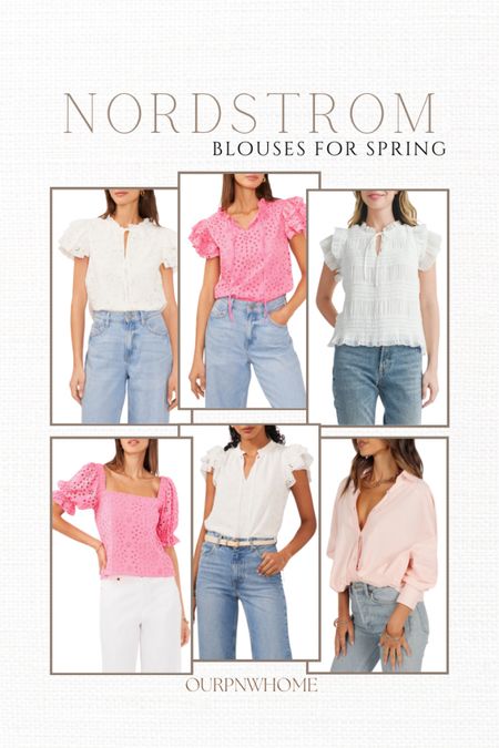 Nordstrom spring fashion finds! Spring blouses favorites!

Eyelet blouse, pink blouse, white blouse, ruffle sleeve top, puff sleeve top, summer fashion, spring tops, summer outfit, work shirts, office wear

#LTKStyleTip #LTKFindsUnder100 #LTKWorkwear