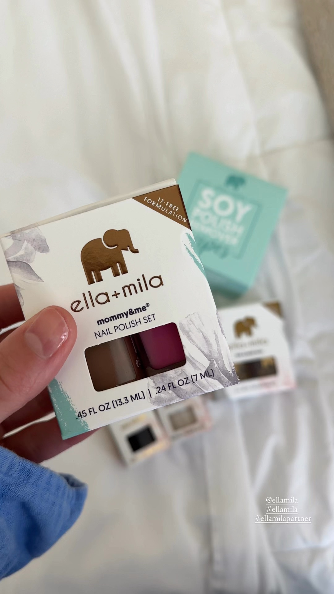 💅🏻
Fast drying, chip resistant, endless color options + made free of 17 ingredients

The colors + products I chose are linked here. 


ellamila, ellamilapartner, nailpolish, clean polish, at home manicure, gift idea. 


#LTKBeauty #LTKFamily #LTKVideo