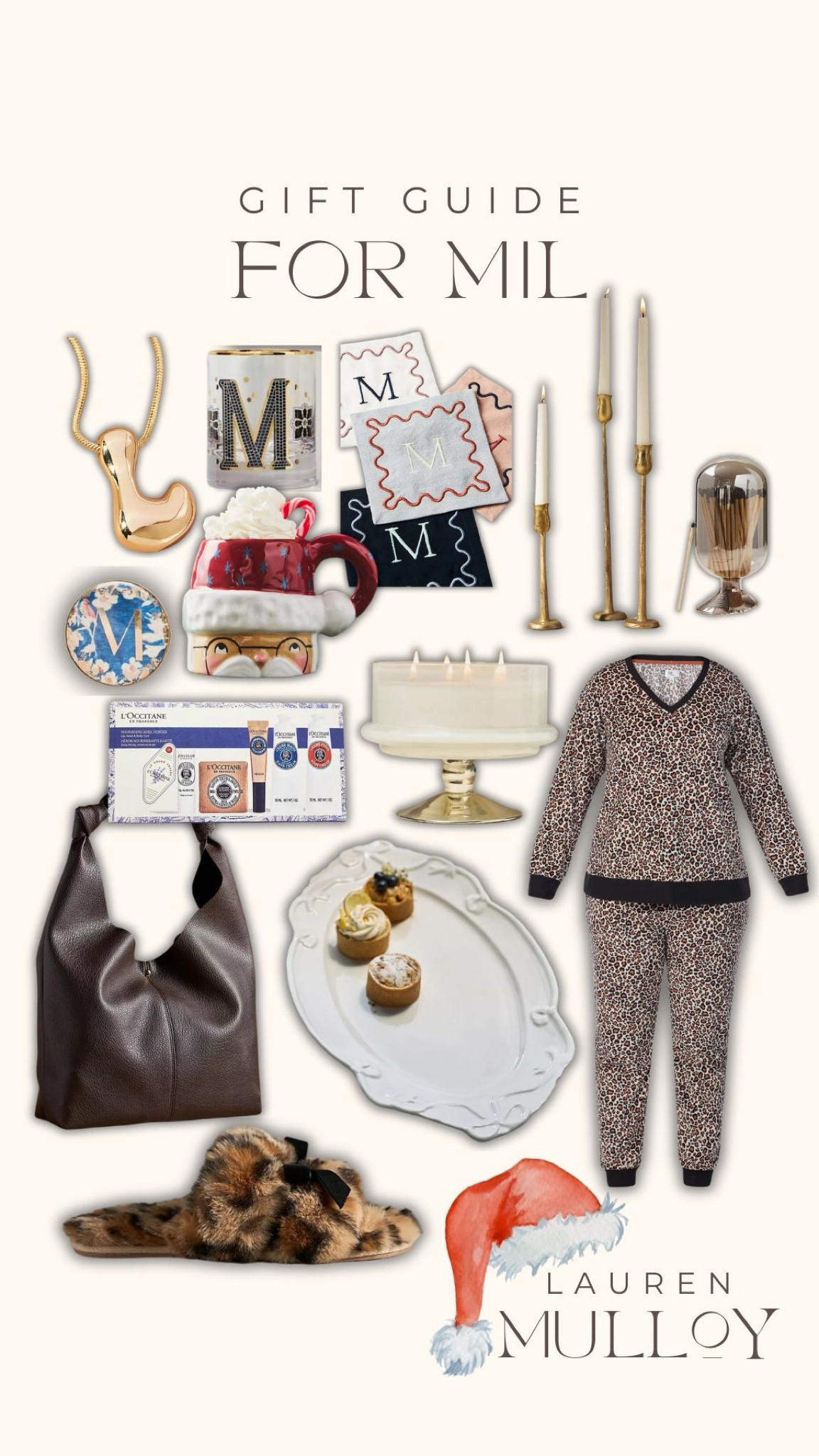 Gift Guide: For MIL🎄✨ use code: LAURENM30 for 30% off! Gift guide, gift ideas, gift guide for her, mother in law gift ideas, gift guide for mother in law, MIL, anthro, Anthropologie, sale, sale alert, sale, cake stand, l’occitane, l’occitane gift set, Walmart pajamas, slippers, cake stand, candlesticks, lighters, Lauren Mulloy 

#LTKSaleAlert #LTKGiftGuide #LTKHoliday