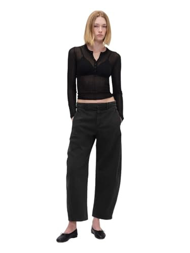 GAP Women's Barrel Khaki, Black 1, 10 | Amazon (US)