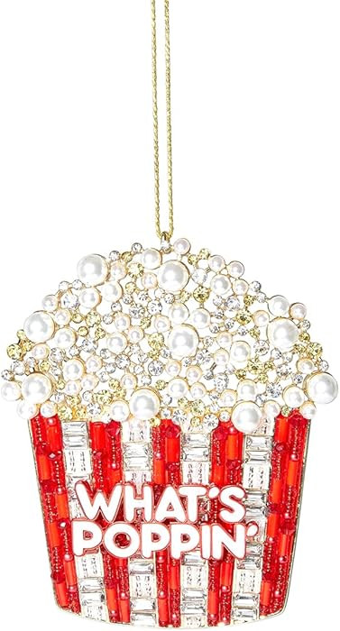 2025 Christmas Ornaments,Food Popcorn Ornament Hanging Ornaments for Christmas Tree,Keepsake Gift... | Amazon (US)