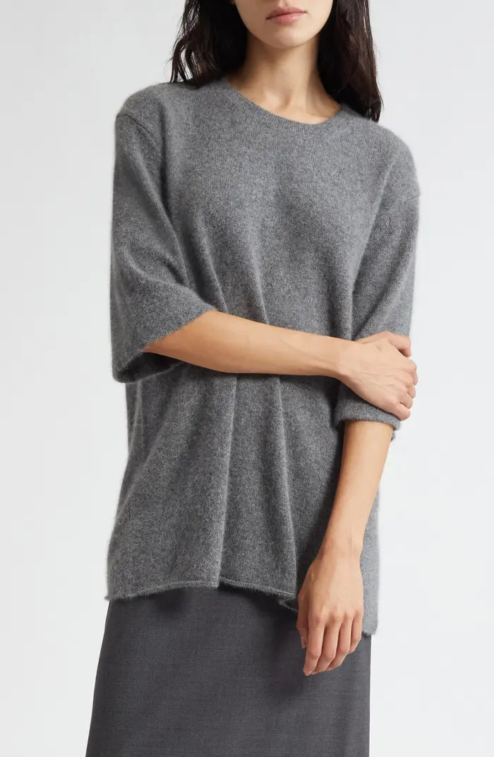 LOULOU DE SAISON Raven Mercerized Wool & Yak Hair Blend Sweater | Nordstrom | Nordstrom