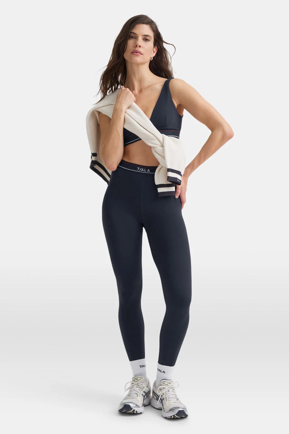 DayFlex Logo Waistband Legging - Midnight Navy | TALA (UK)