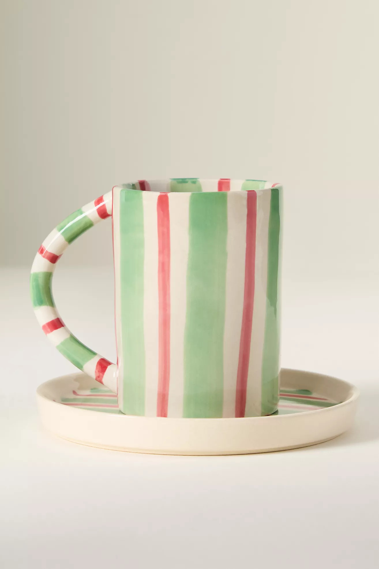 Daily Stripe Stoneware Espresso Cup & Saucer | Anthropologie (US)