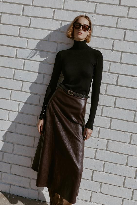 BASIC PLAIN KNIT SWEATER | Zara US