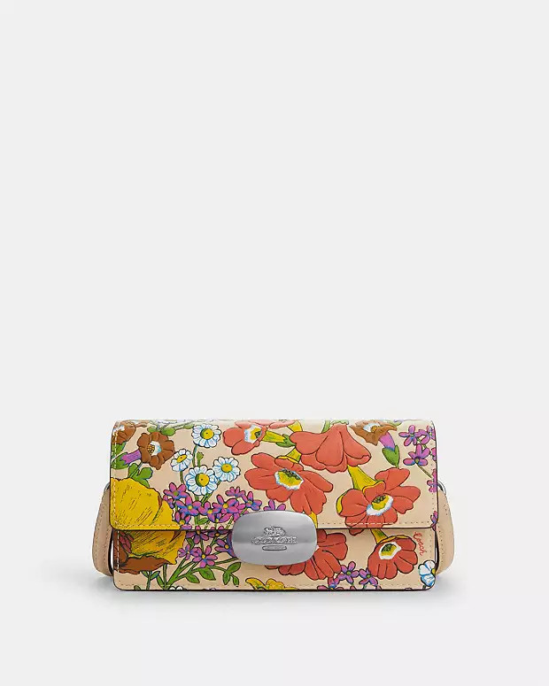 Eliza Small Flap Crossbody With Floral Print | Coach Outlet US