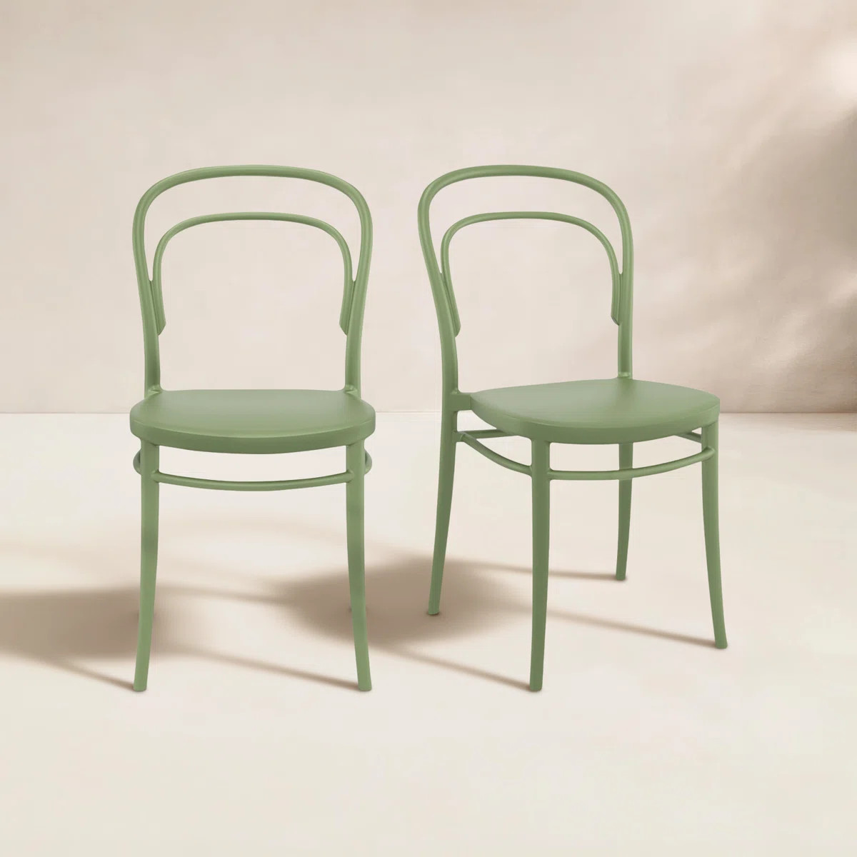 AllModern Farrah Stacking Patio Dining Side Chair & Reviews | Birch Lane | Birch Lane