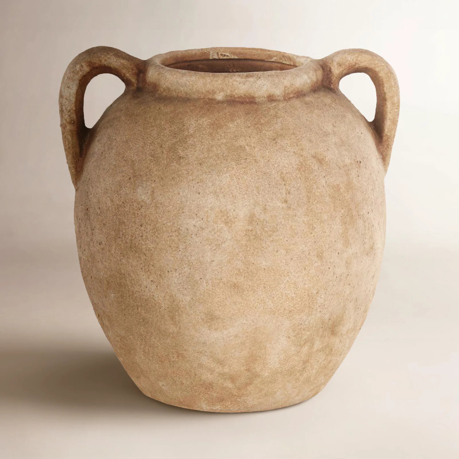 Badgley Ceramic Antique Style Textured Vase With Shadings And Handles | Wayfair North America