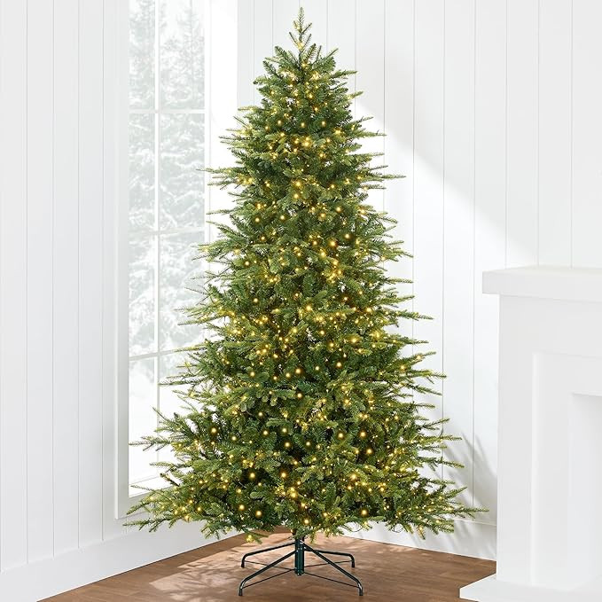 Best Choice Products Full Aspen Christmas Tree, 6ft Pre-lit Noble Fir w/ 1,200 Super Bright Twink... | Amazon (US)