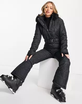 Missguided Ski snow suit in black | ASOS (Global)