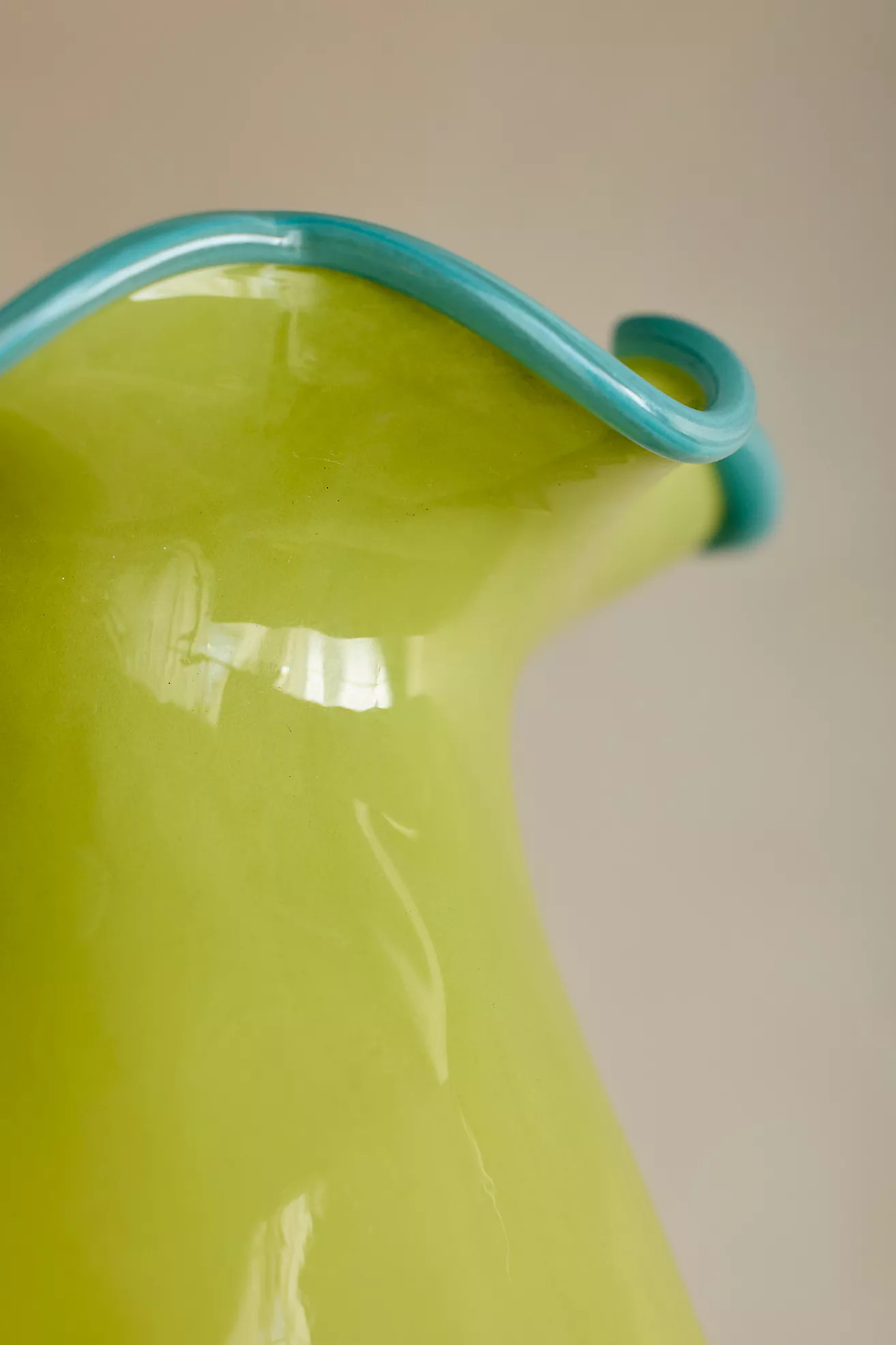 Contrast Rim Glass Vase | Anthropologie (US)