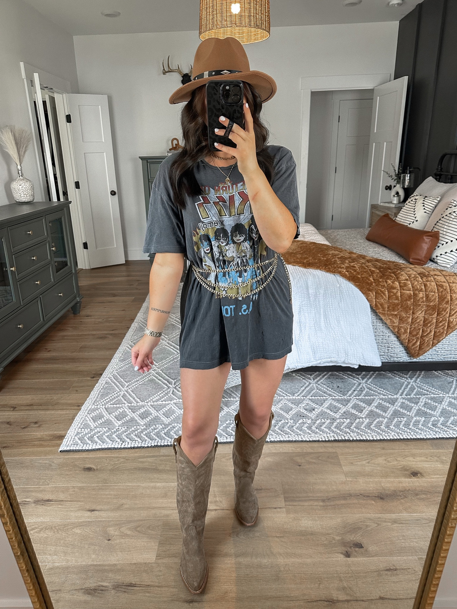 Tee — large
Belt — small
Shorts — small (i wear them under all of my t-shirt dresses) 

Boots are by JRC & Sons

band tee | oversized t shirt | oversized tee | oversized tshirt | oversized graphic t shirt | oversized graphic tee | graphic tee outfit | rock concert outfit | western outfit | western boots outfit | graphic tee dress outfit | graphic tshirt dress outfit | gold chain belt | country concert outfit 

#LTKunder50 #LTKstyletip #LTKunder100
