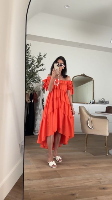 Loving the pop of color! I'm just shy of 5-7" and wearing the size XS. This dress would be perfect for a warm weather vacation or even guest of a wedding #StylinbyAylin #Aylin

#LTKSeasonal #LTKstyletip #LTKVideo