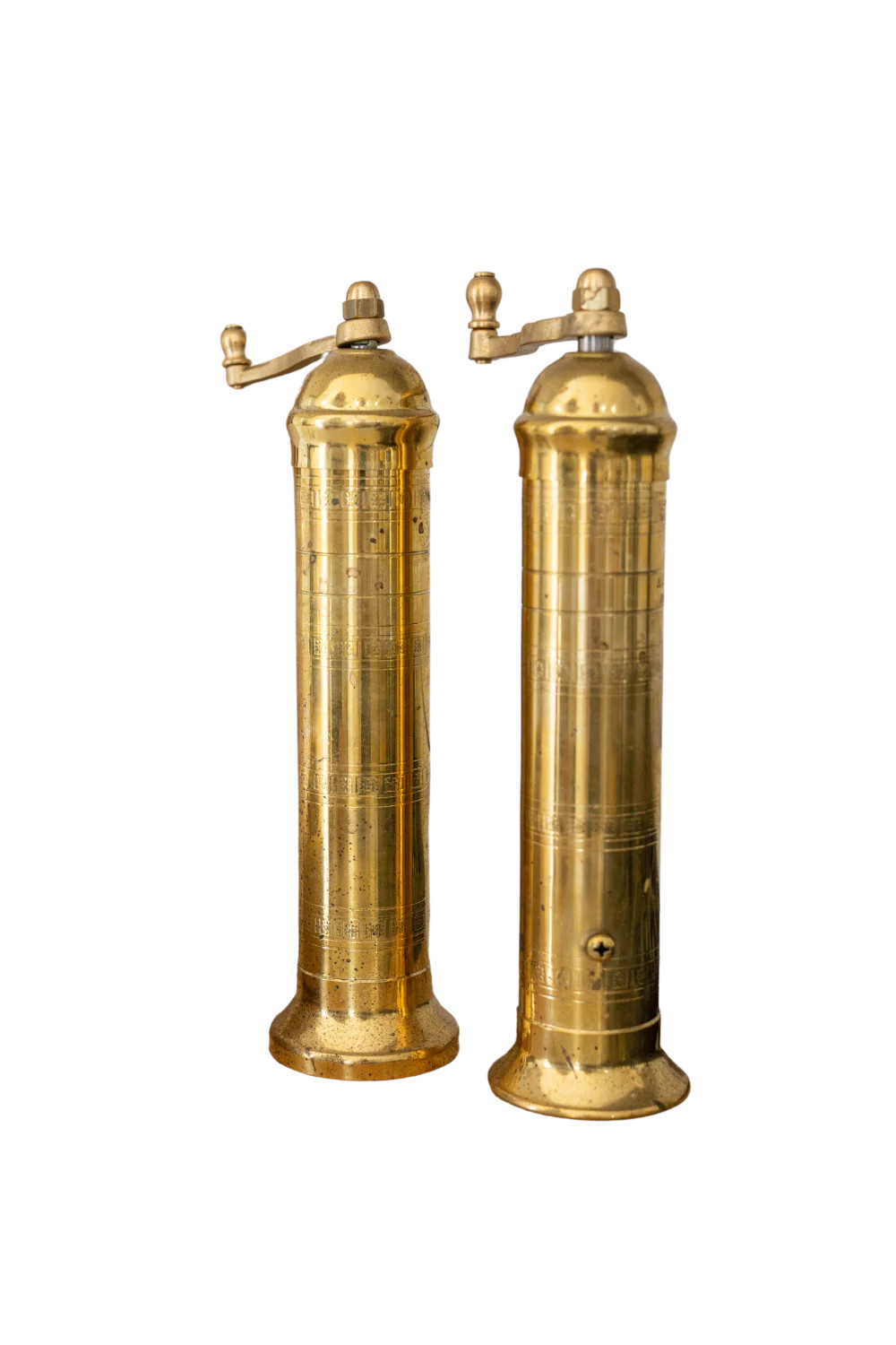 Brass Mill' 9" Salt and Pepper Grinders | Luxe B Co