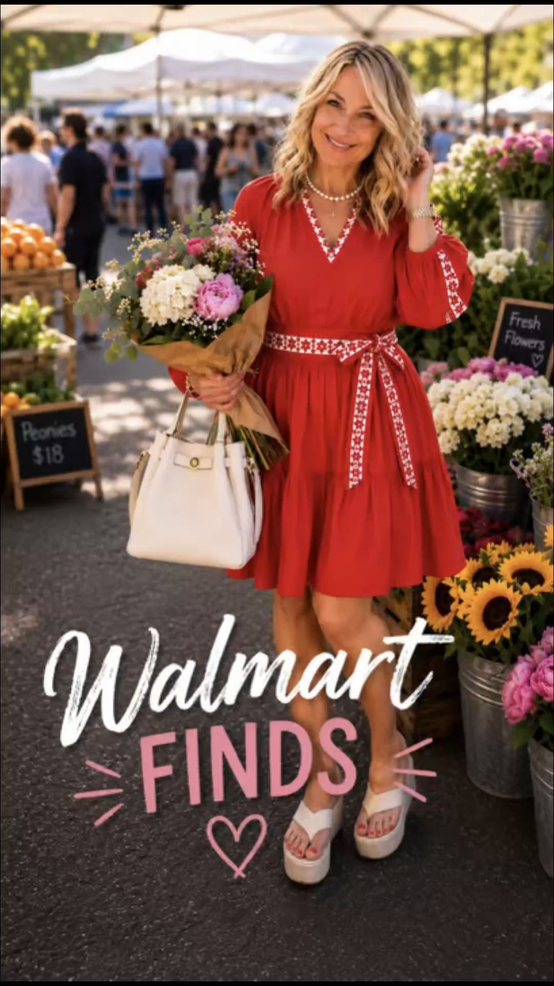 This embroidered red dress and platform sandals are giving effortless summer style without the designer price tag. Perfect for farmers markets, brunch dates, vacations, or simply feeling put together on an ordinary day.
❤️ Dress from Walmart
🤍 Shoes from Walmart
-
Walmart finds, Walmart fashion, Walmart dress, Walmart sandals, affordable fashion, midsize fashion, fashion over 50, summer outfit, red embroidered dress, farmers market outfit, casual chic style, budget friendly fashion, women’s summer style, midsize outfit inspiration, Walmart clothing haul, over 50 style, feminine fashion, vacation outfit, summer dress outfit, affordable summer fashion.

#LTKOver40 #LTKMidsize