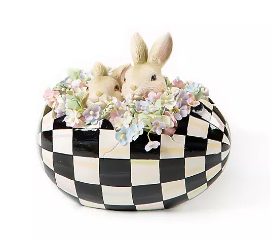 MacKenzie Childs Cameo Peekaboo Egg | QVC