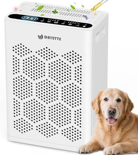 Air Purifiers for Home Large Room Up to 2400 Ft² with HEPA 14 Filter, DAYETTE Pet Air Purifier w... | Amazon (US)