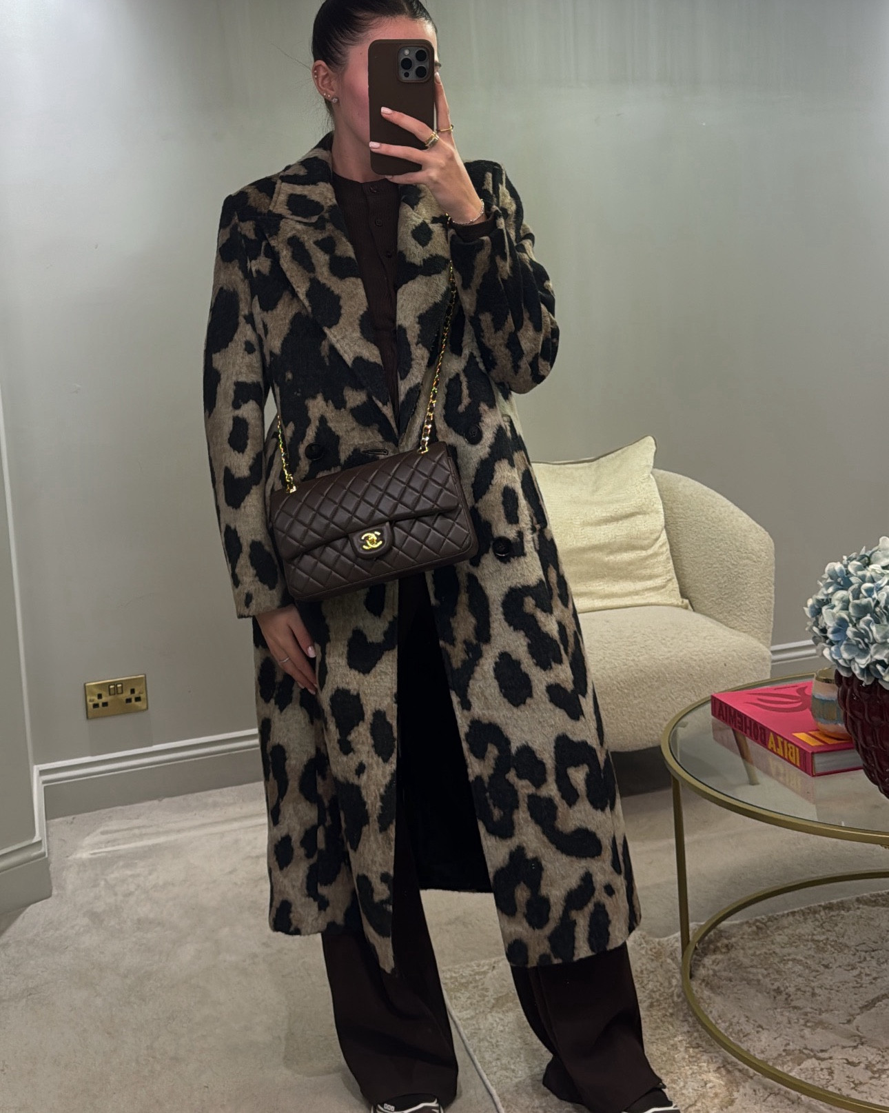 Co ord. Co ord set. Matching set. Brown outfit. Comfy outfit. Wool coat. Long coat. Smart coat. Leopard print. Winter outfit. Cosy outfit. Comfy outfit. River island. Stradivarius. Salomon  

#LTKwinter #LTKstyletip #LTKuk